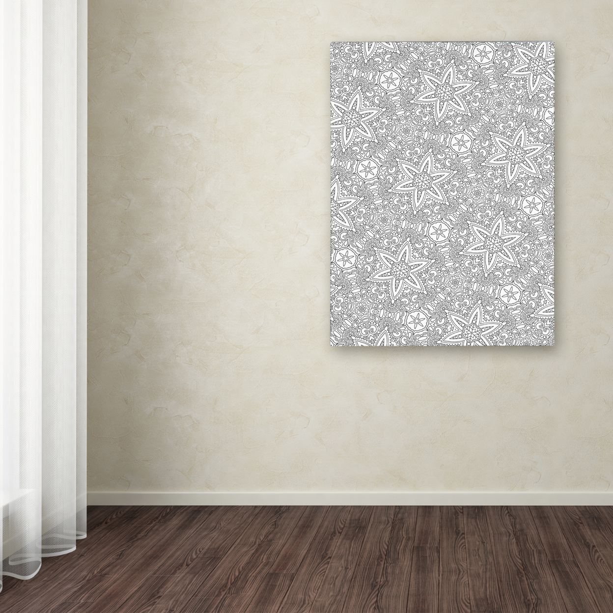 Hello Angel 'Kaleidoscope One' Canvas Wall Art 35 X 47 Inches