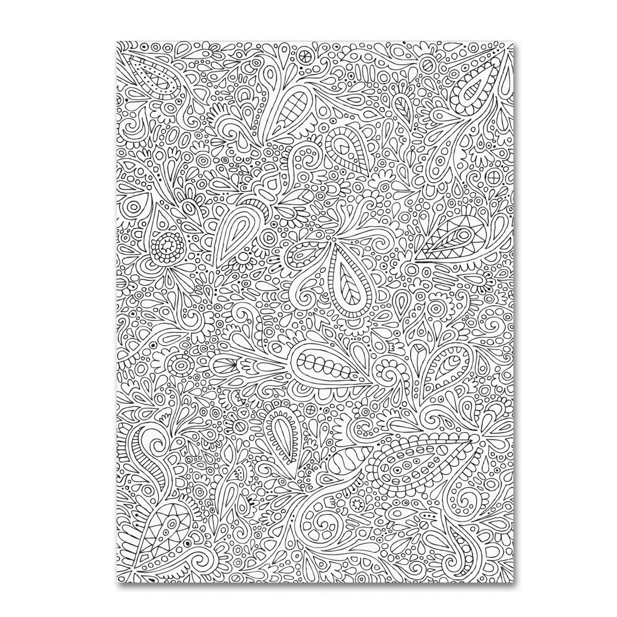 Hello Angel 'Oodles Of Doodles' Canvas Wall Art 35 X 47 Inches
