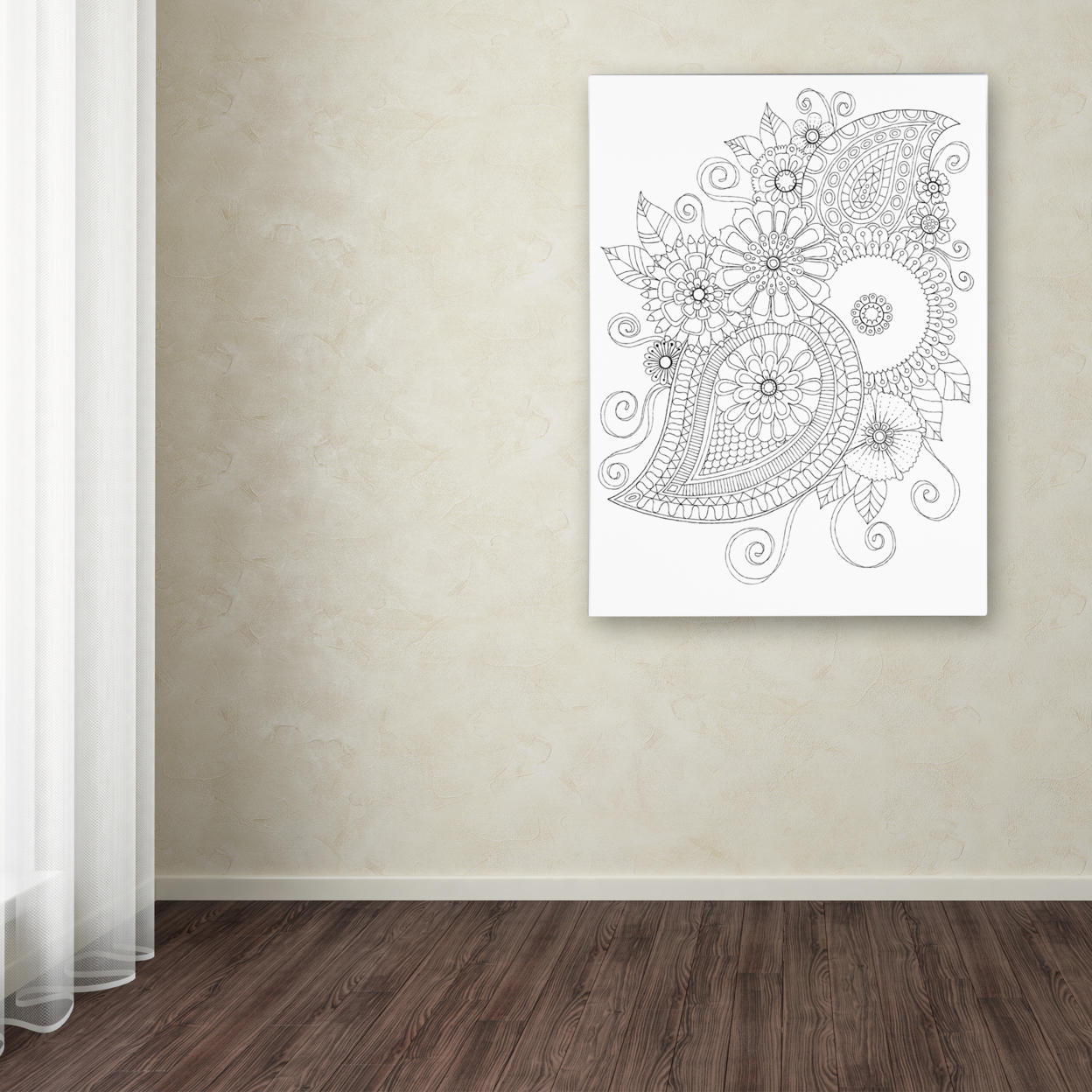 Hello Angel 'Big Beautiful Blossoms 21' Canvas Wall Art 35 X 47 Inches