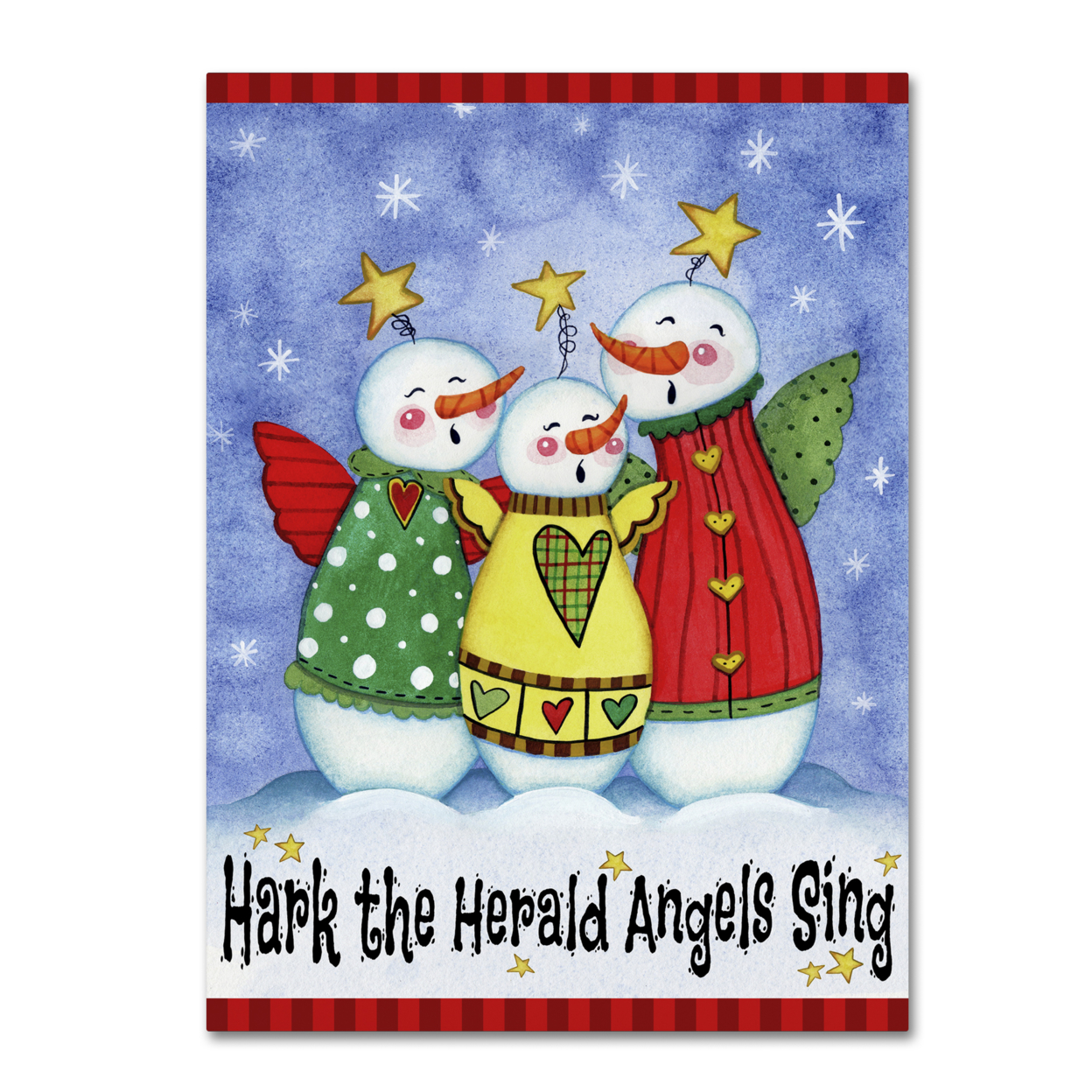 Jennifer Nilsson 'Hark The Herald Angels Sing' Canvas Wall Art 35 X 47 Inches