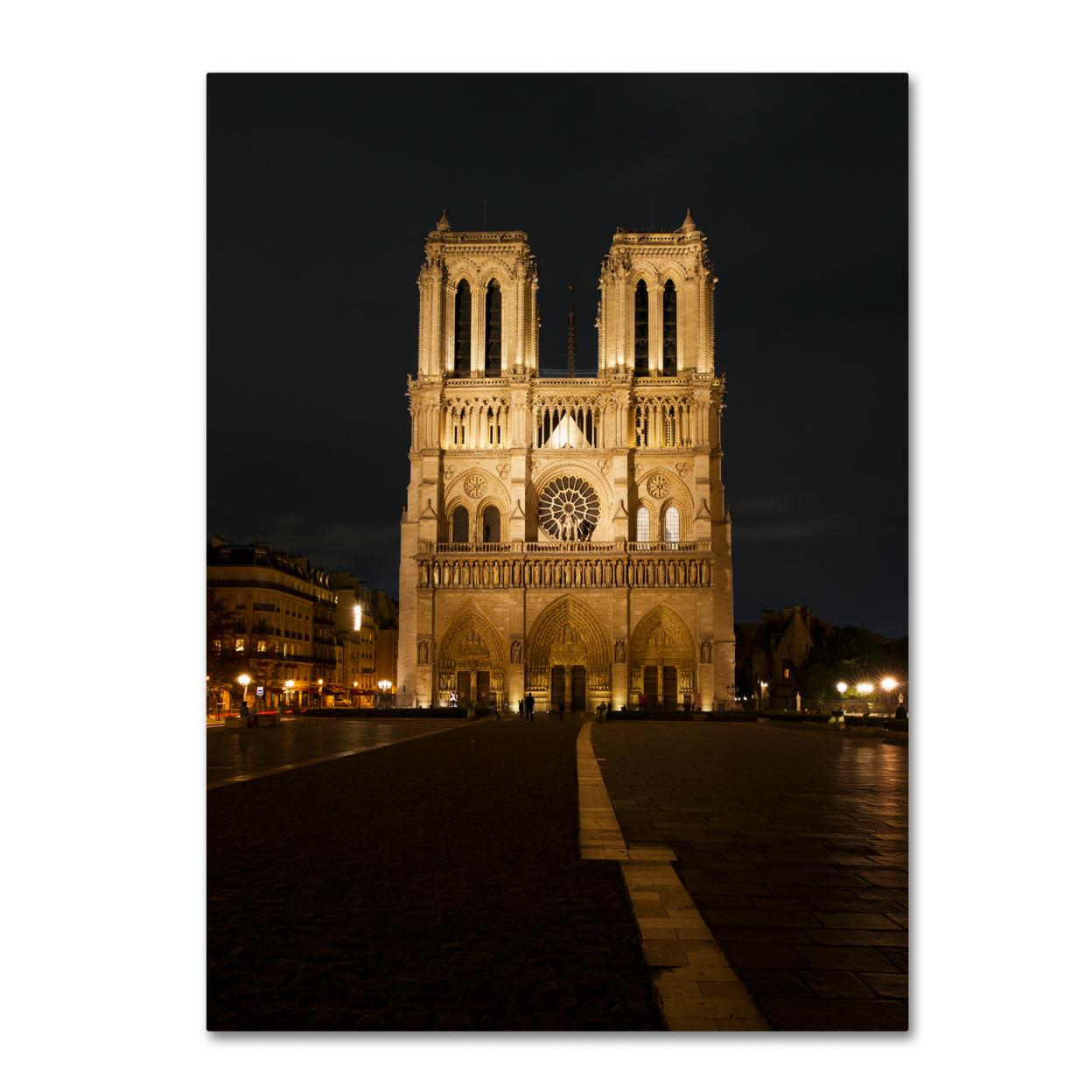Michael Blanchette Photography 'Notre-Dame De Paris' Canvas Wall Art 35 X 47 Inches