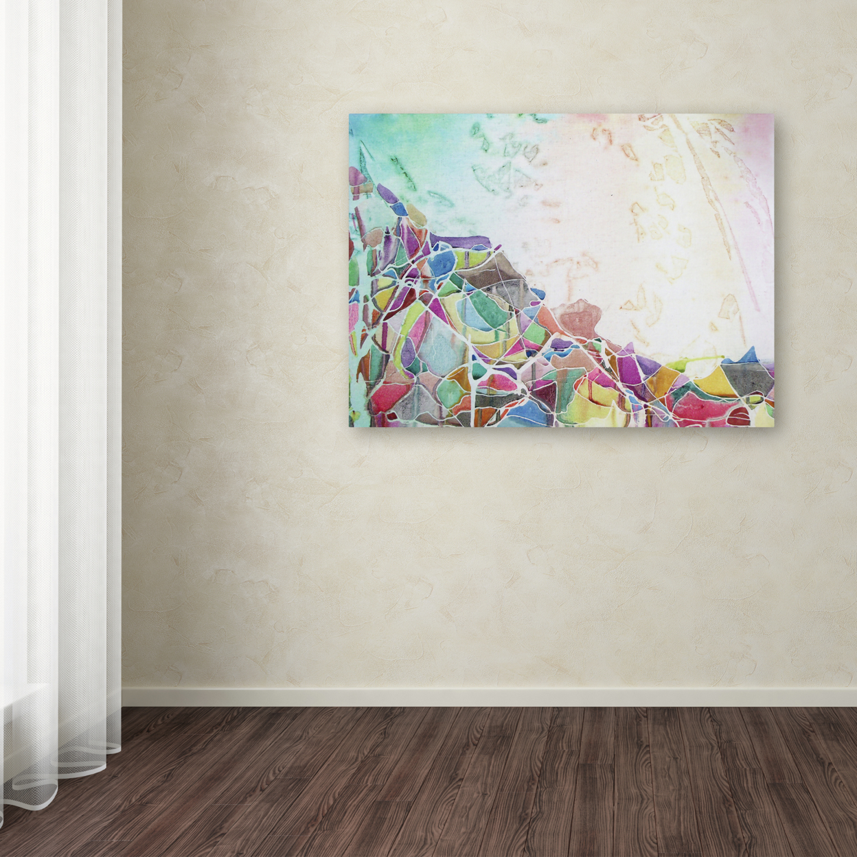 Lauren Moss 'Popocatepetl II' Canvas Wall Art 35 X 47 Inches