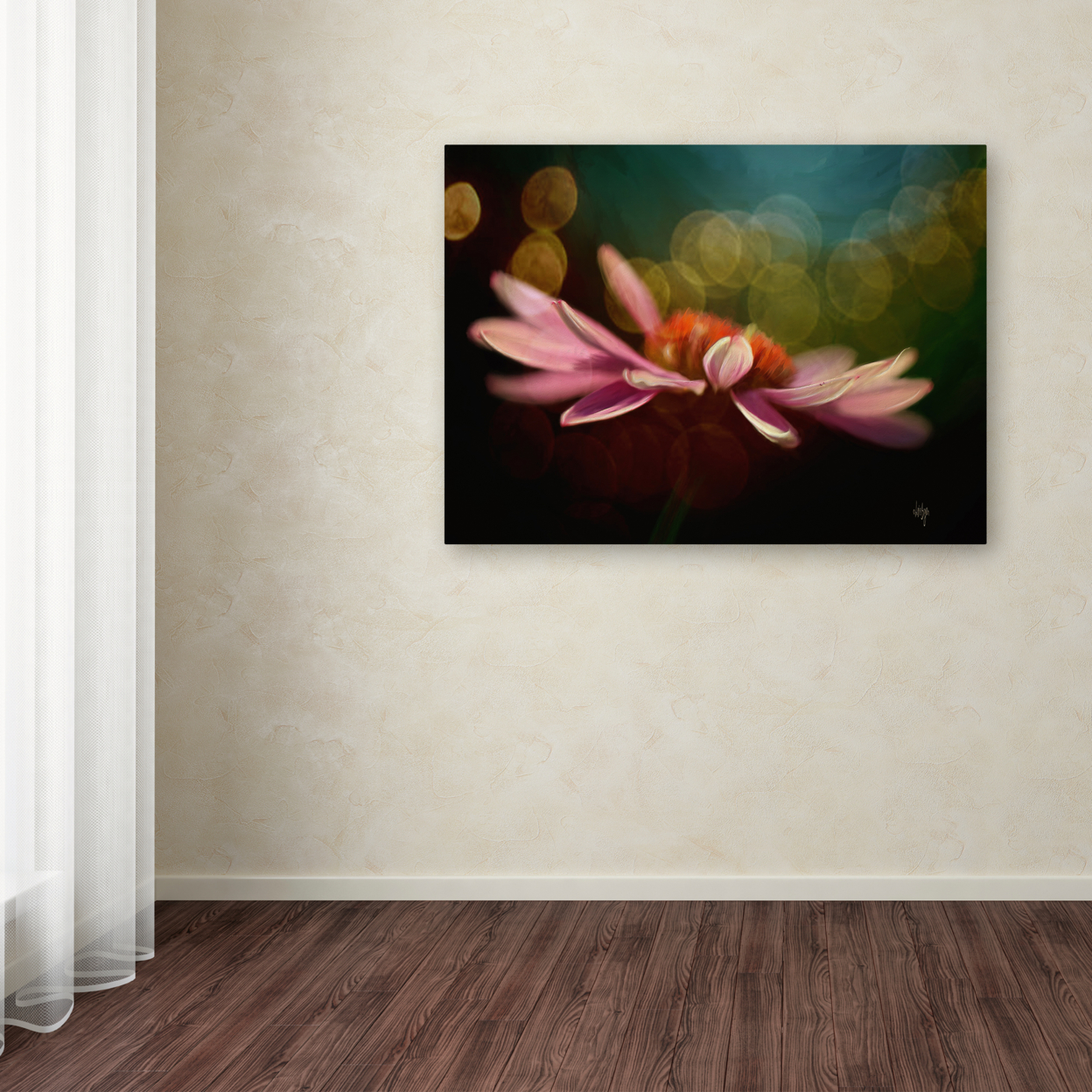 Lois Bryan 'The Secret World Of Coneflowers' Canvas Wall Art 35 X 47 Inches