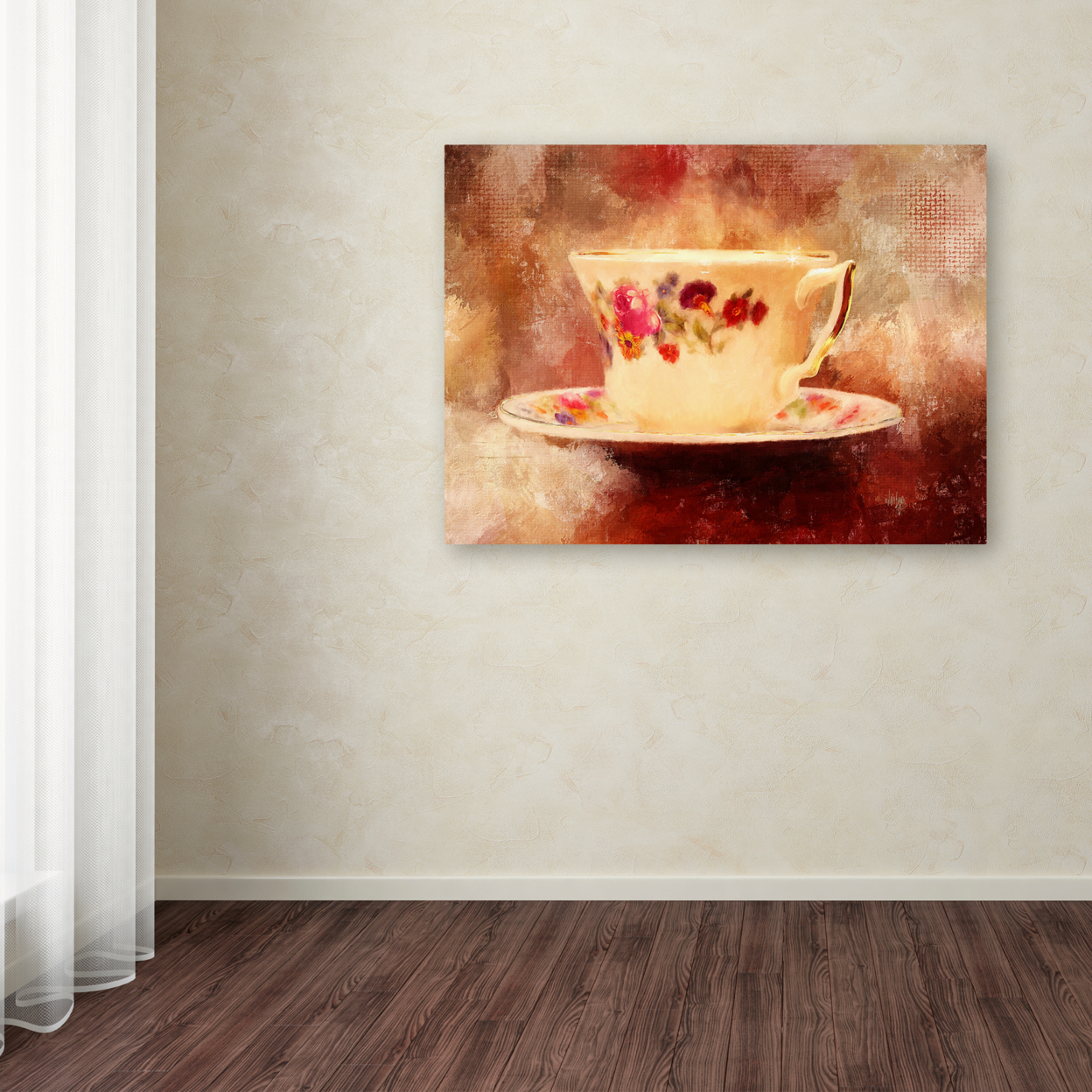 Lois Bryan 'Time For Tea' Canvas Wall Art 35 X 47 Inches