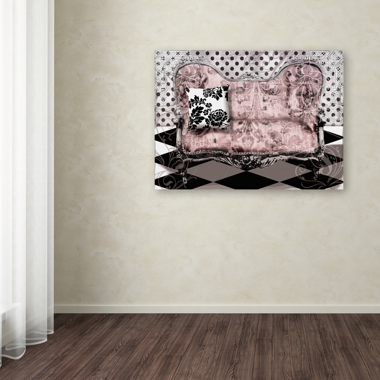Color Bakery 'Poitrine Rose' Canvas Wall Art 35 X 47 Inches