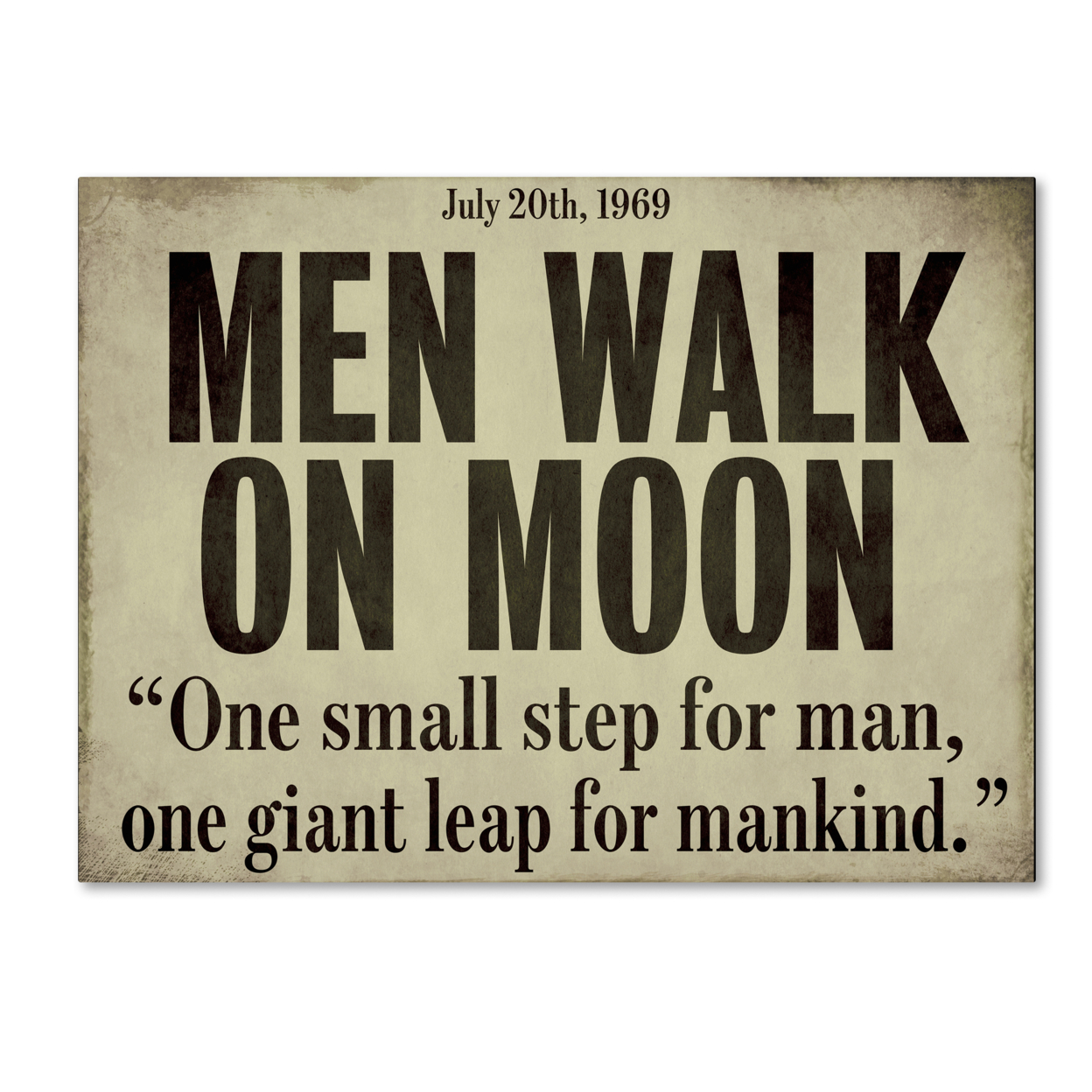 Color Bakery 'Moonwalk' Canvas Wall Art 35 X 47 Inches