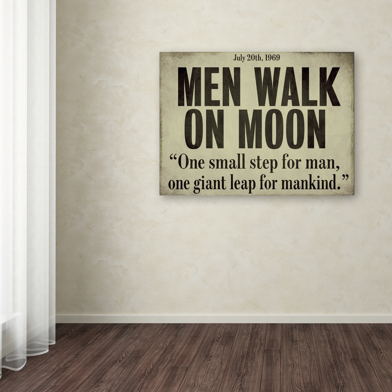 Color Bakery 'Moonwalk' Canvas Wall Art 35 X 47 Inches