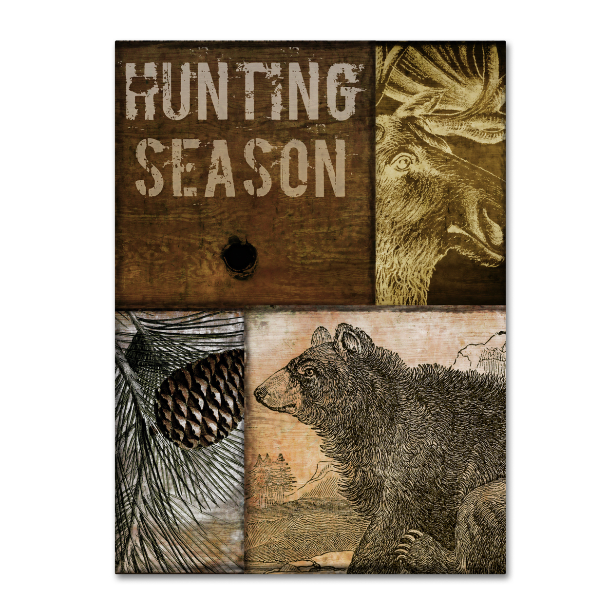 Color Bakery 'Hunting Season IV' Canvas Wall Art 35 X 47 Inches