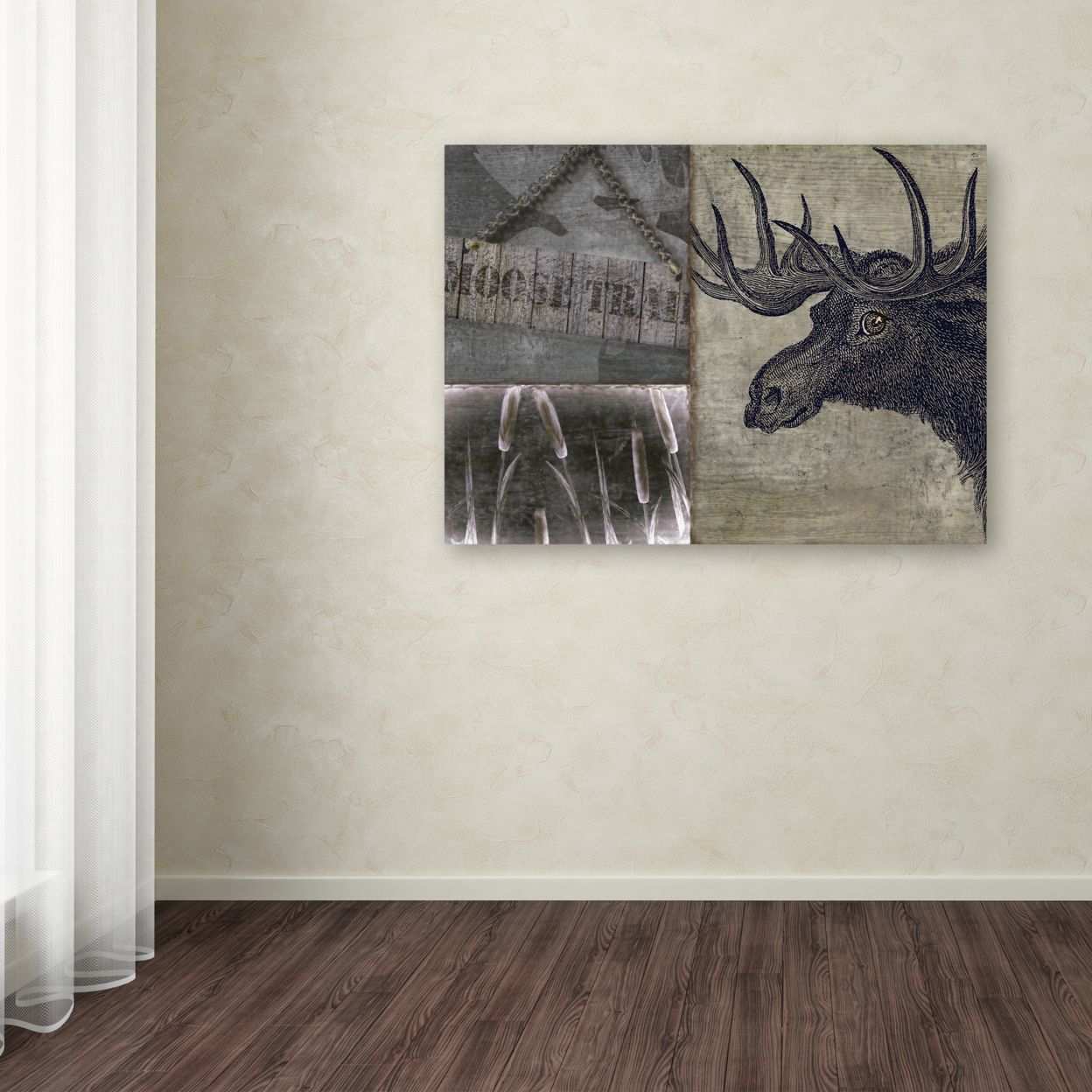 Color Bakery 'Moose' Canvas Wall Art 35 X 47 Inches