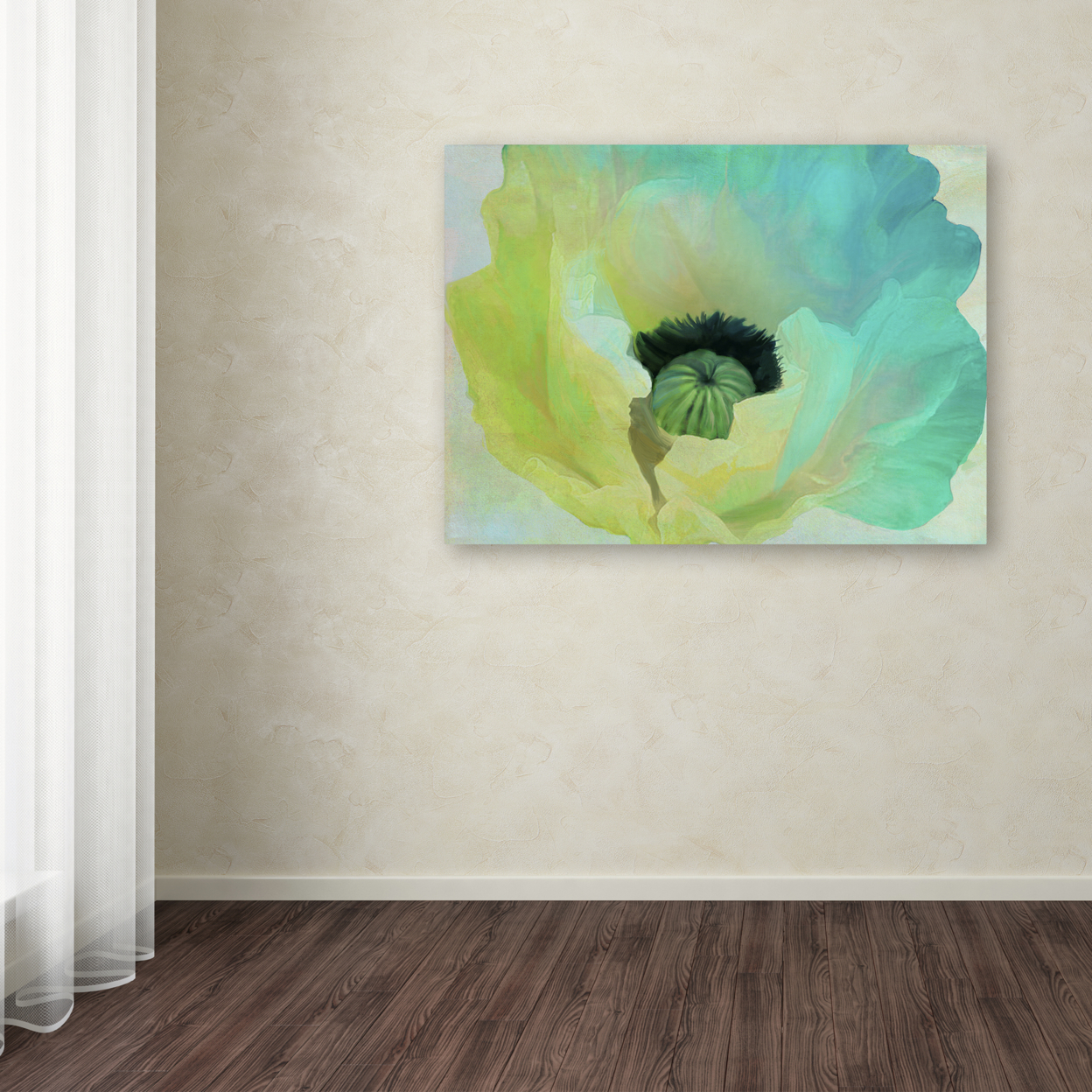 Color Bakery 'Poppy Gradient I' Canvas Wall Art 35 X 47 Inches