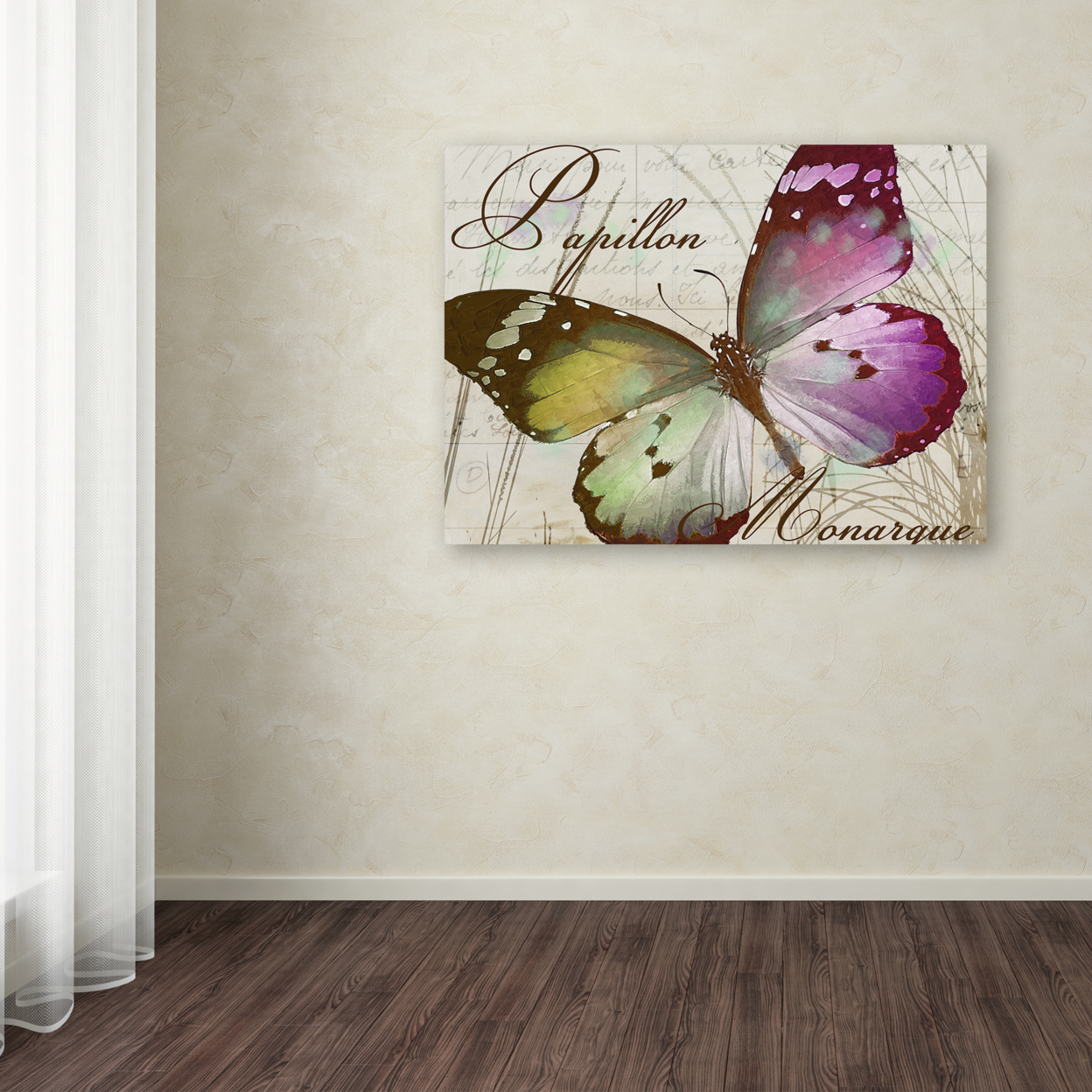 Color Bakery 'Papillon II' Canvas Wall Art 35 X 47 Inches