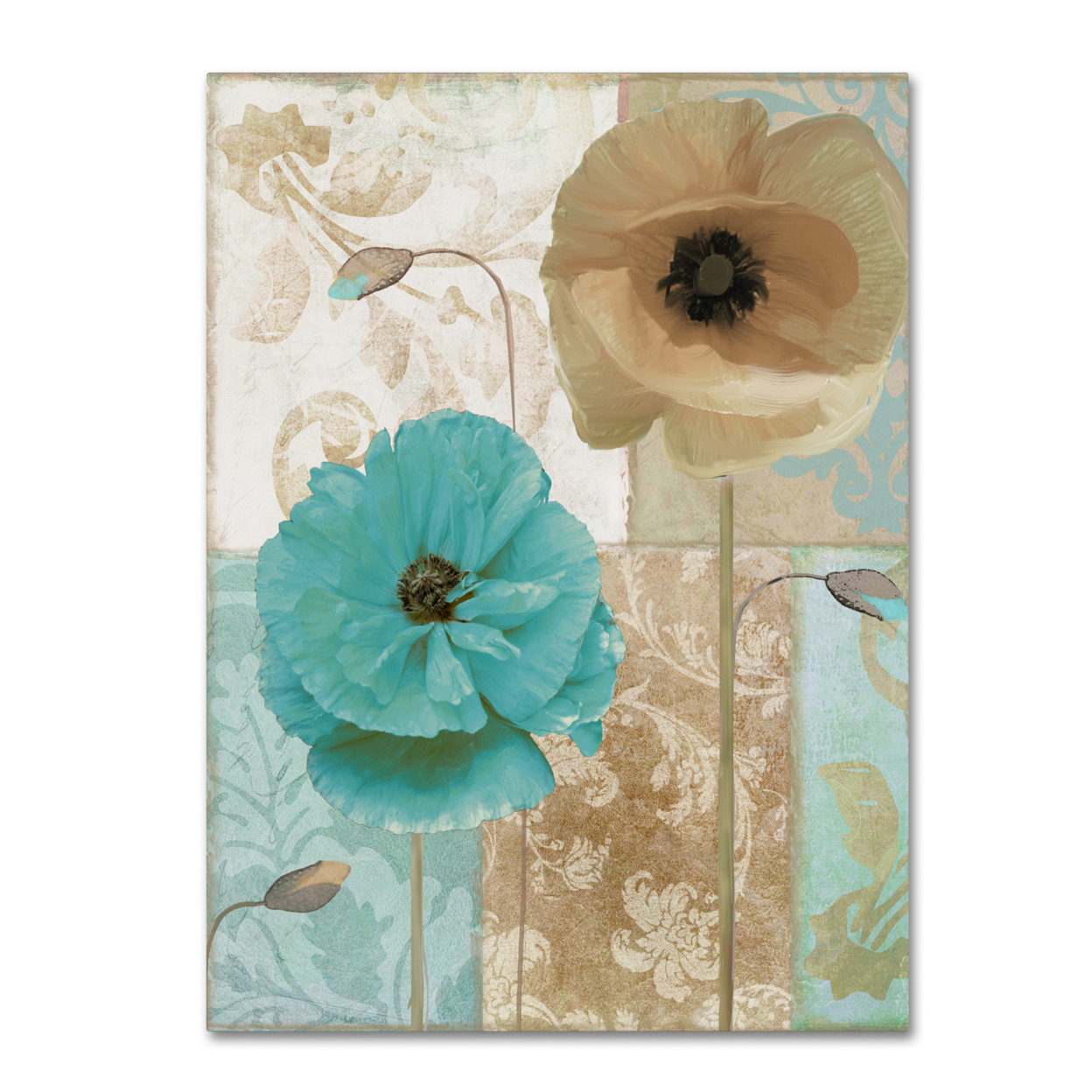 Color Bakery 'Beach Poppies I' Canvas Wall Art 35 X 47 Inches