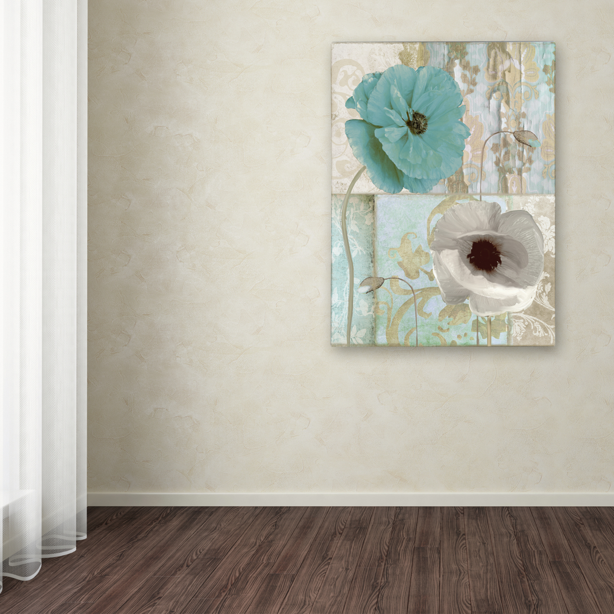 Color Bakery 'Beach Poppies II' Canvas Wall Art 35 X 47 Inches