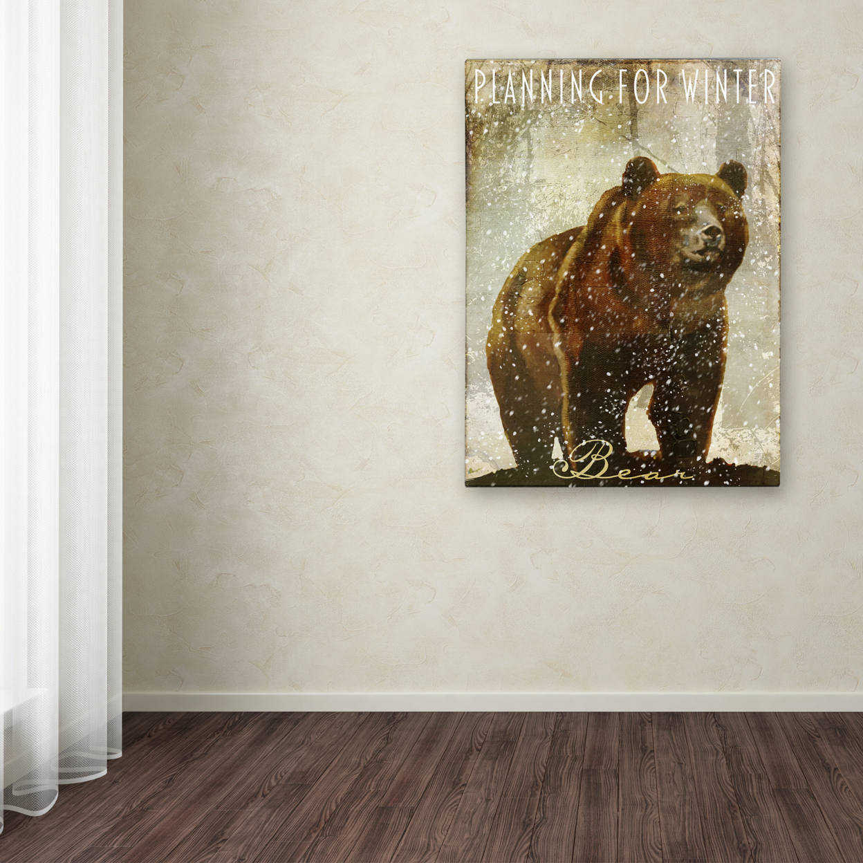 Color Bakery 'Winter Game Three' Canvas Wall Art 35 X 47 Inches