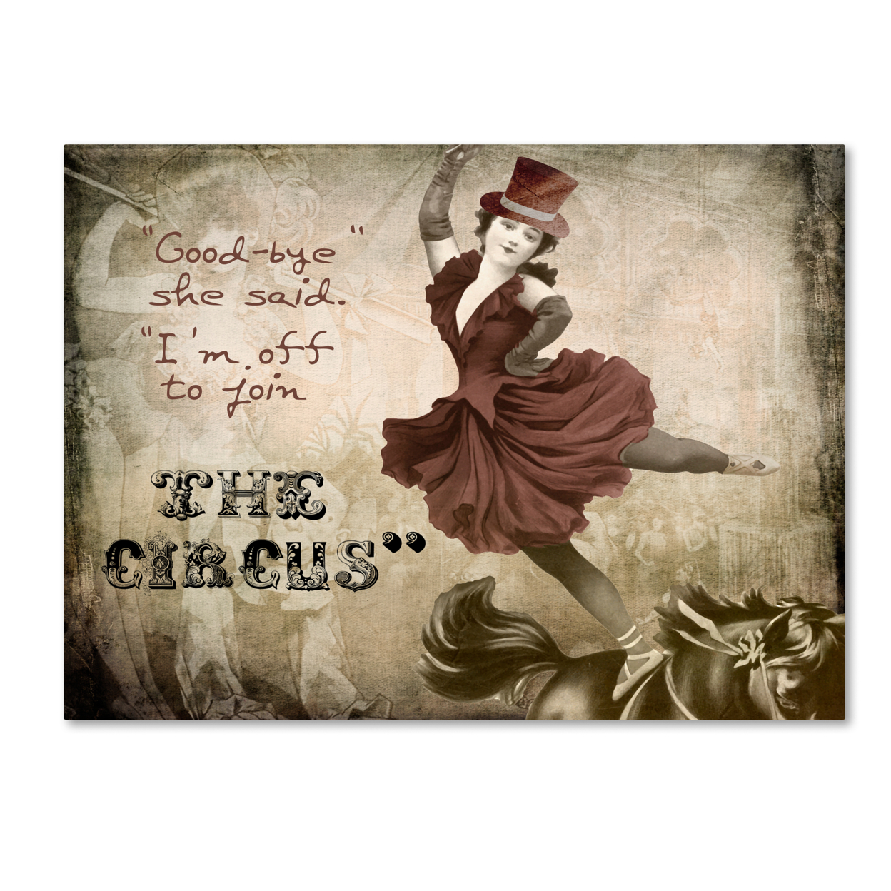 Color Bakery 'Join The Circus' Canvas Wall Art 35 X 47 Inches