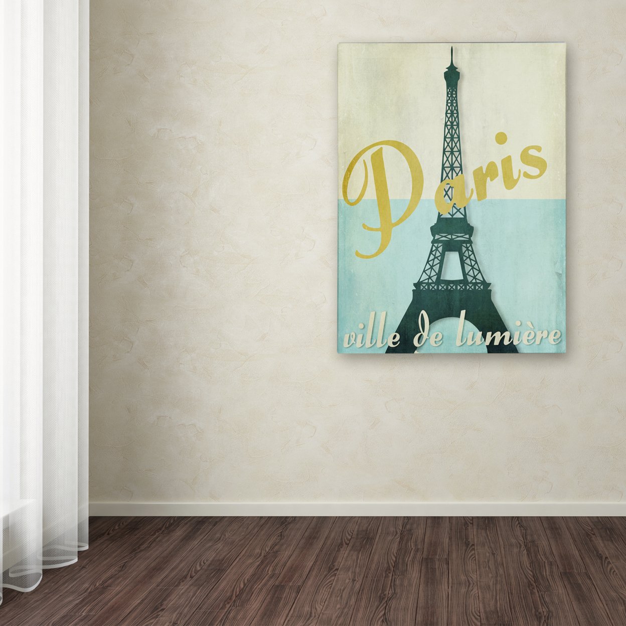 Color Bakery 'Paris City Of Light' Canvas Wall Art 35 X 47 Inches