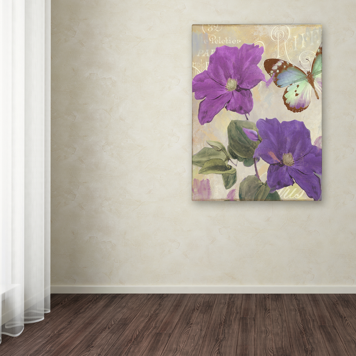 Color Bakery 'Amethyste' Canvas Wall Art 35 X 47 Inches