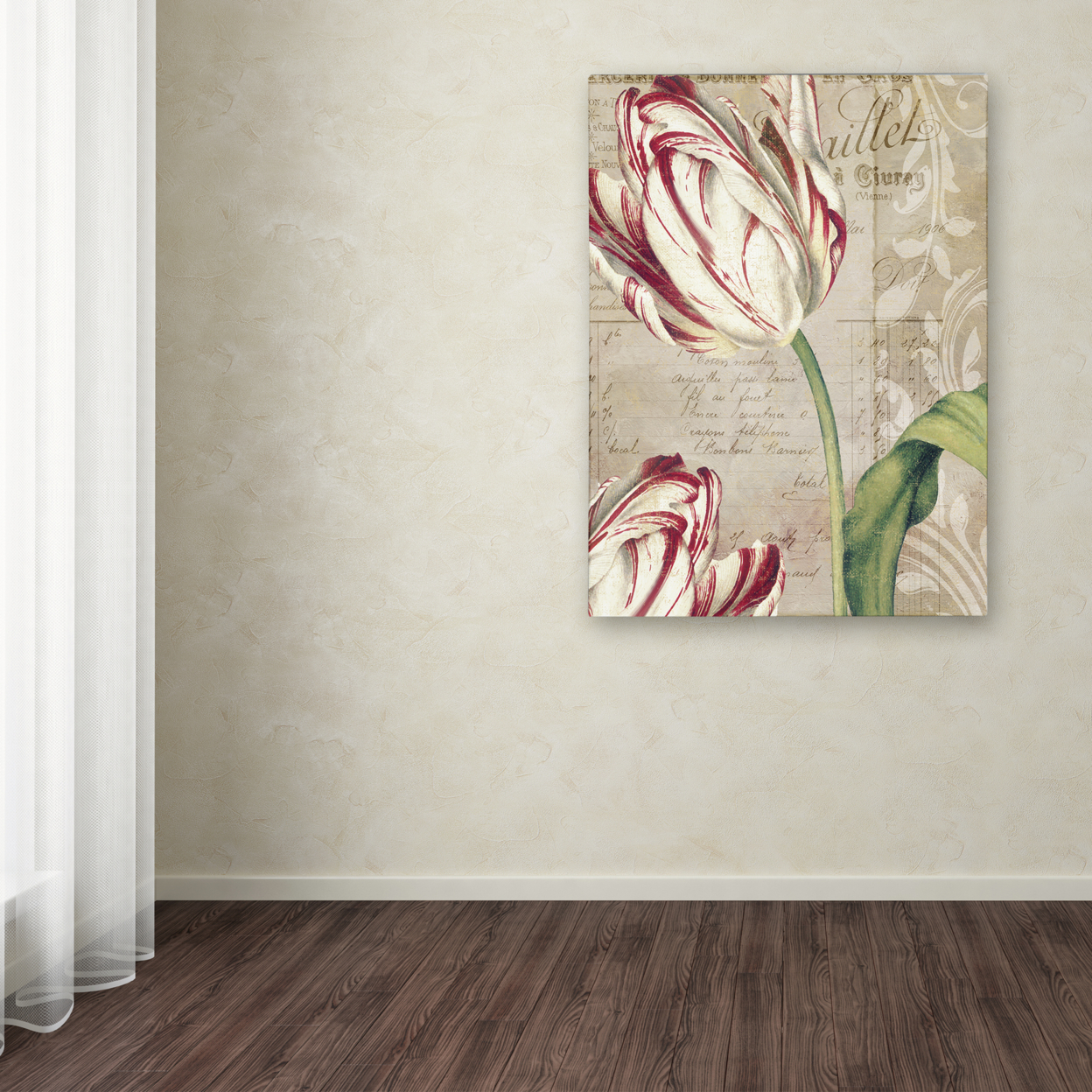 Color Bakery 'Tulips' Canvas Wall Art 35 X 47 Inches