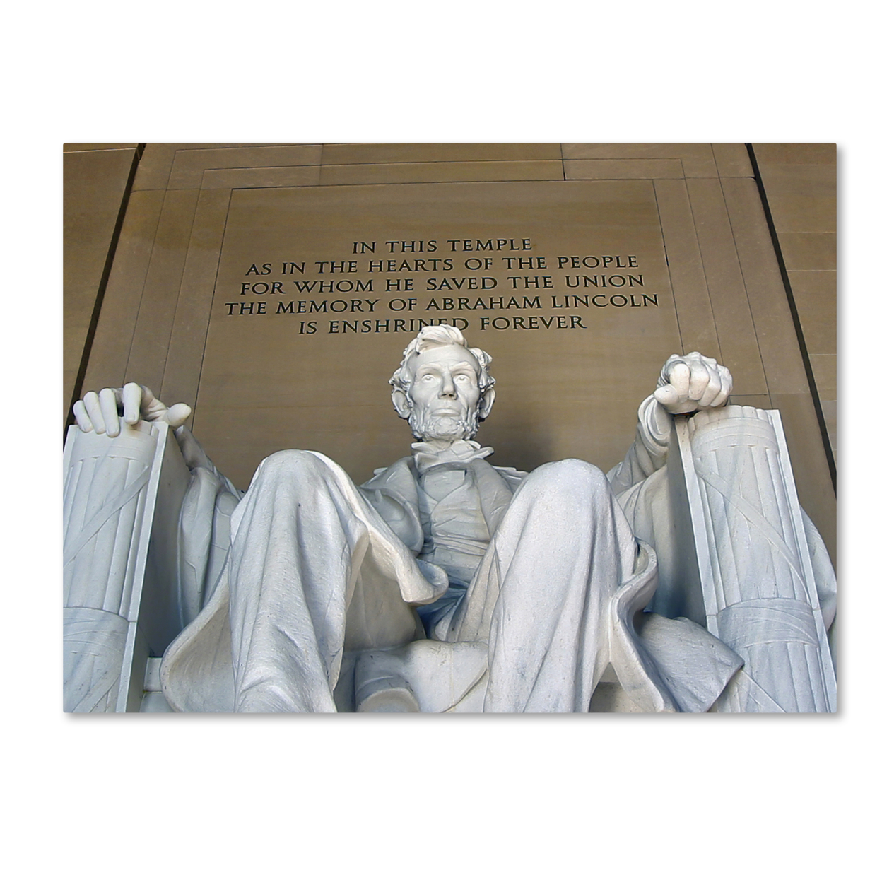 CATeyes 'Lincoln Memorial' Canvas Wall Art 35 X 47 Inches