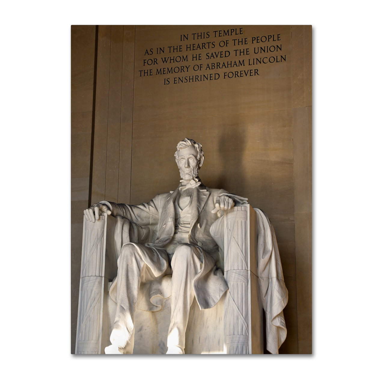 CATeyes 'Lincoln Memorial 2' Canvas Wall Art 35 X 47 Inches