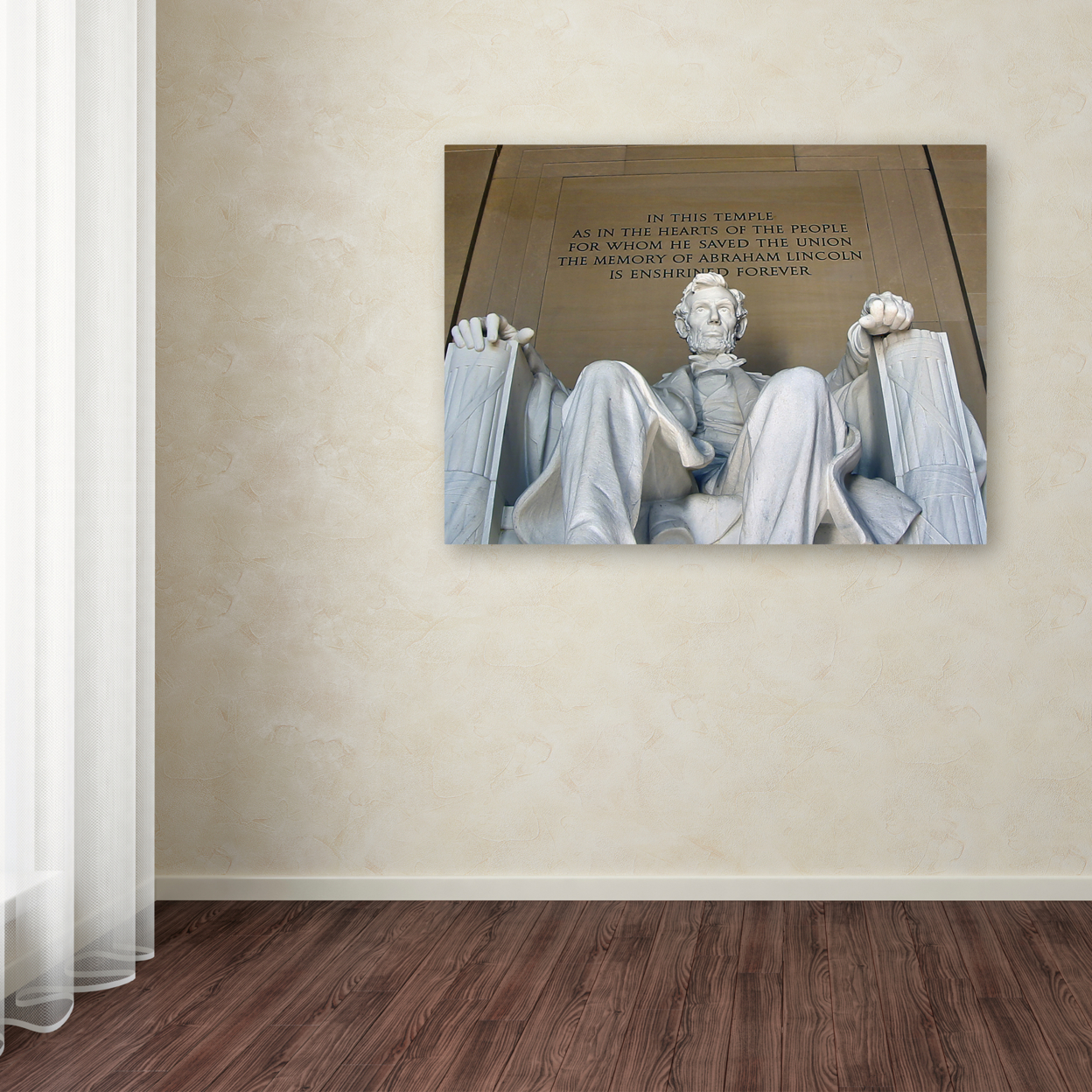 CATeyes 'Lincoln Memorial' Canvas Wall Art 35 X 47 Inches