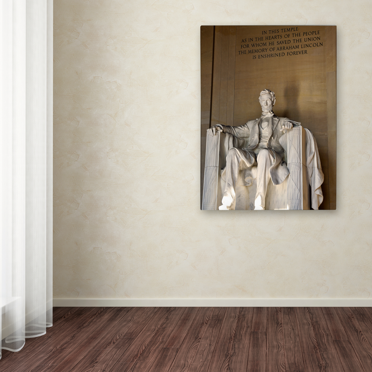 CATeyes 'Lincoln Memorial 2' Canvas Wall Art 35 X 47 Inches