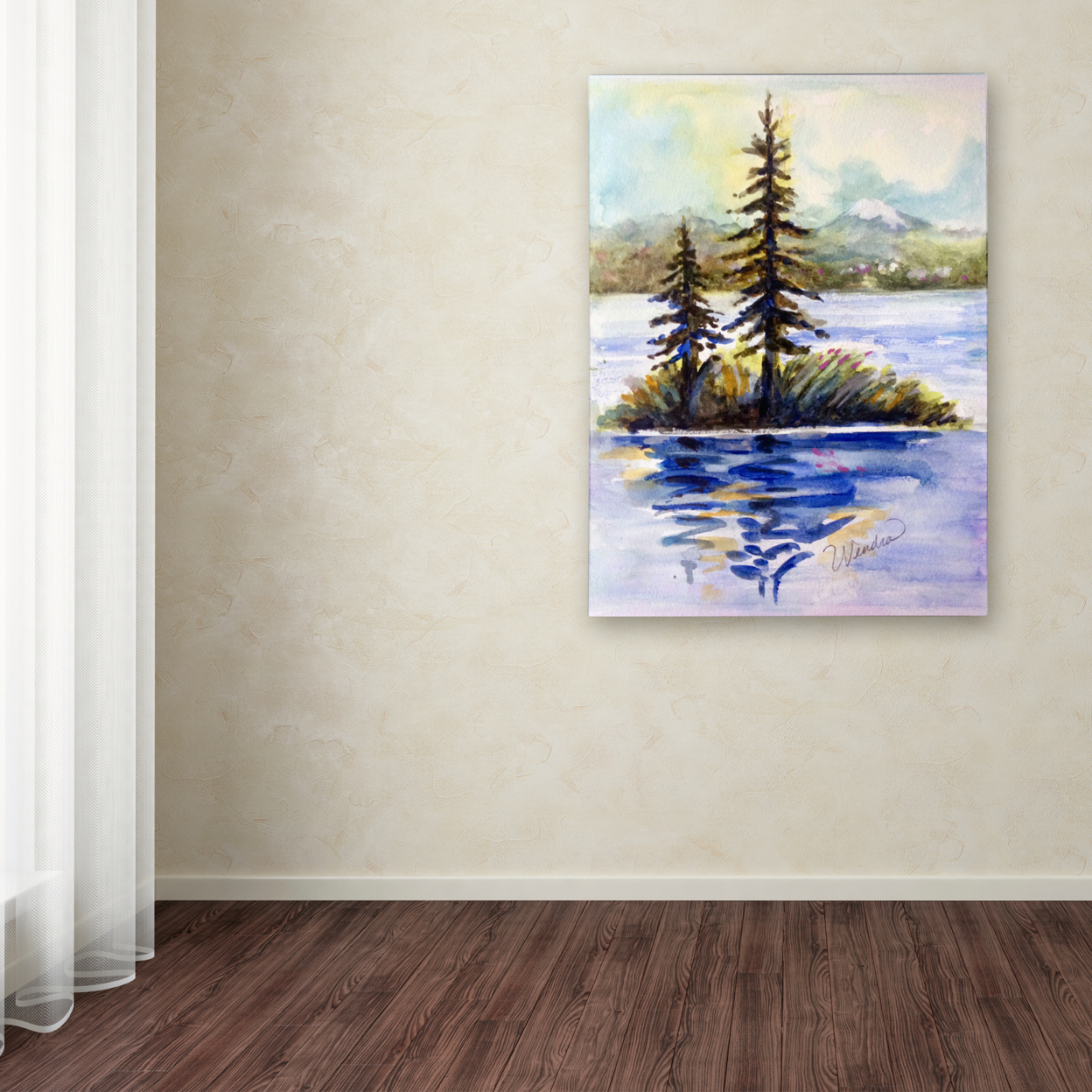 Wendra 'Island Light' Canvas Wall Art 35 X 47 Inches