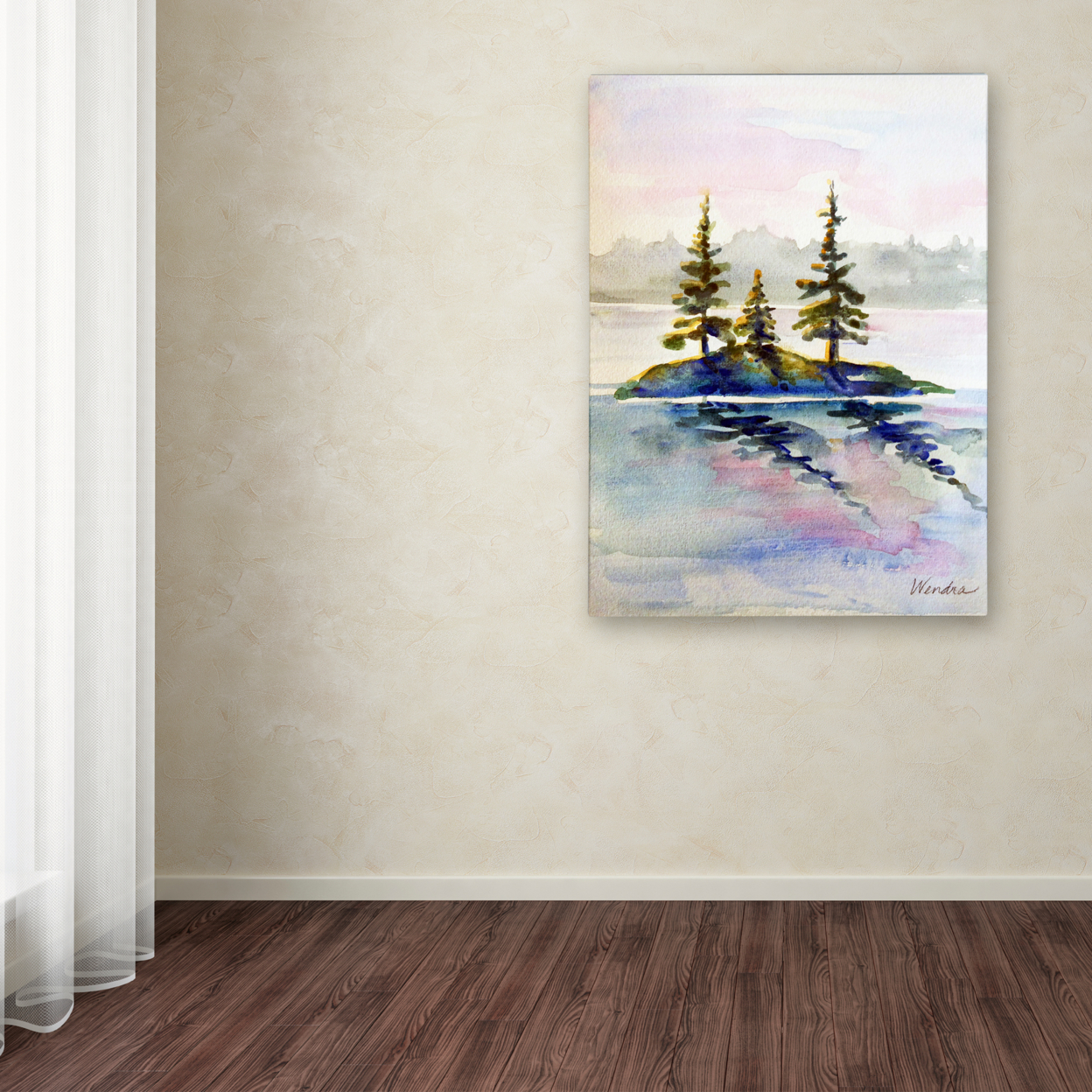 Wendra 'Little Island' Canvas Wall Art 35 X 47 Inches
