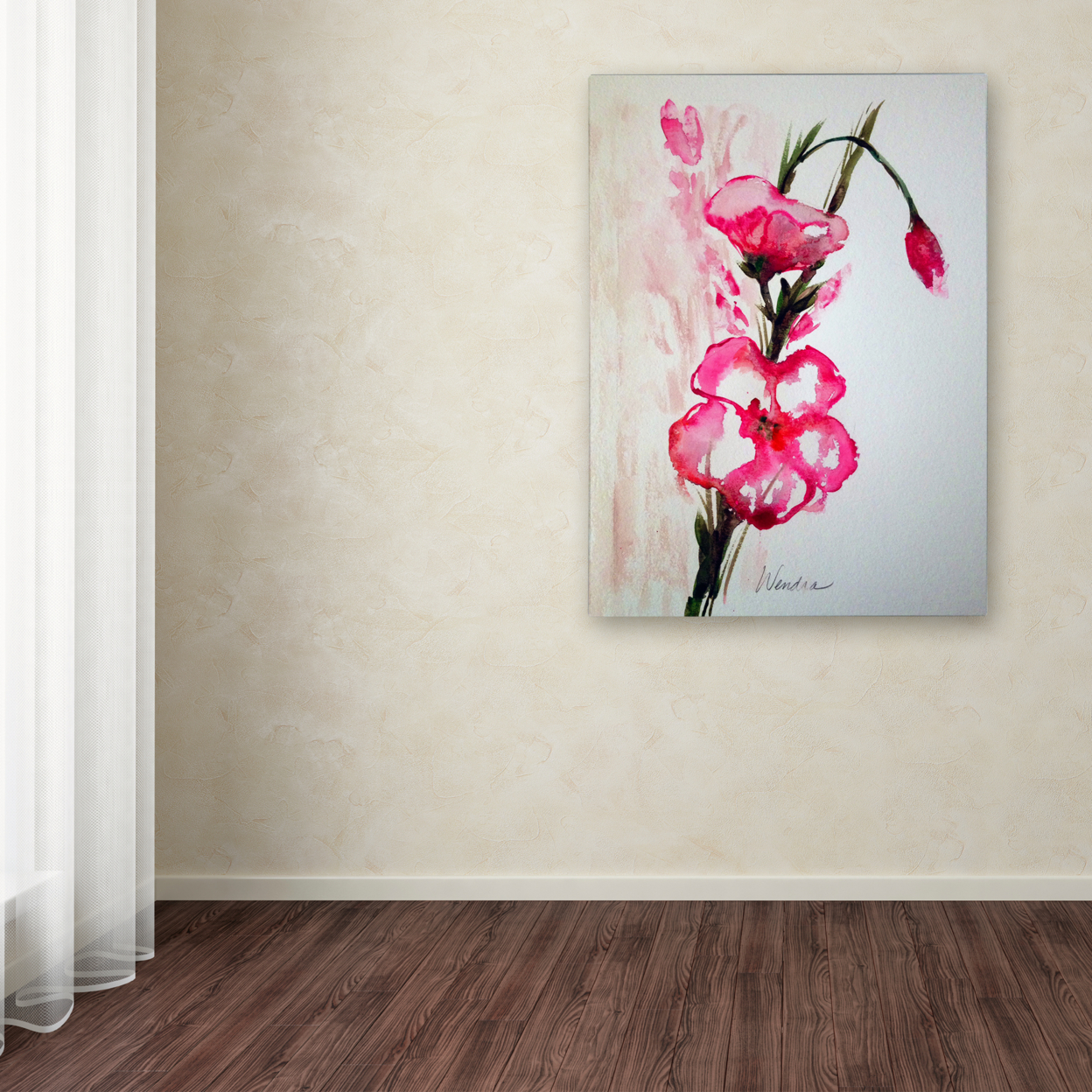 Wendra 'New Bloom' Canvas Wall Art 35 X 47 Inches