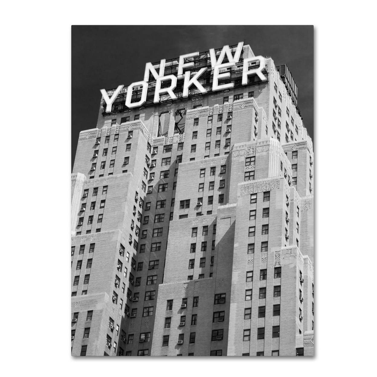 Yale Gurney 'New Yorker' Canvas Wall Art 35 X 47 Inches