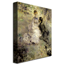 Pierre Auguste Renoir 'The Lovers C1875' Canvas Wall Art 35 X 47