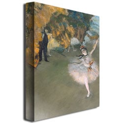 Edgar Degas 'The Star 1876' Canvas Wall Art 35 X 47 Inches