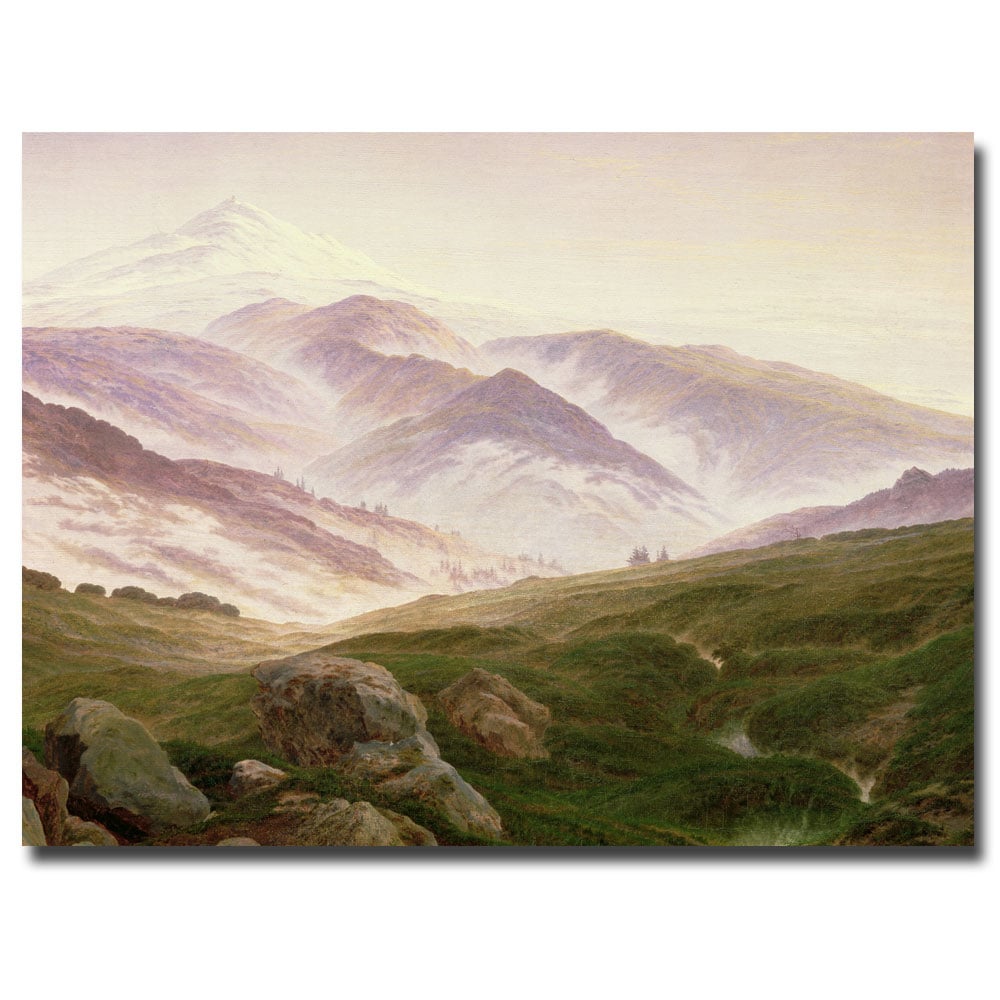 Caspar Friedrich 'The Mountains Of The Giants, 1839' Canvas Wall Art 35 X 47