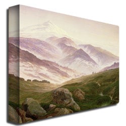 Caspar Friedrich 'The Mountains Of The Giants, 1839' Canvas Wall Art 35 X 47