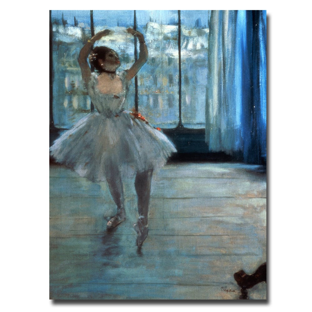 Edgar Degas 'Dancer In Front Of A Window' Canvas Wall Art 35 X 47