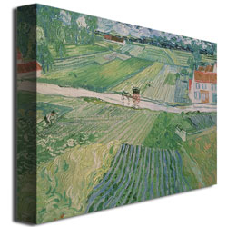 Vincent Van Gogh 'Avuvers After The Rain 1890' Canvas Wall Art 35 X 47