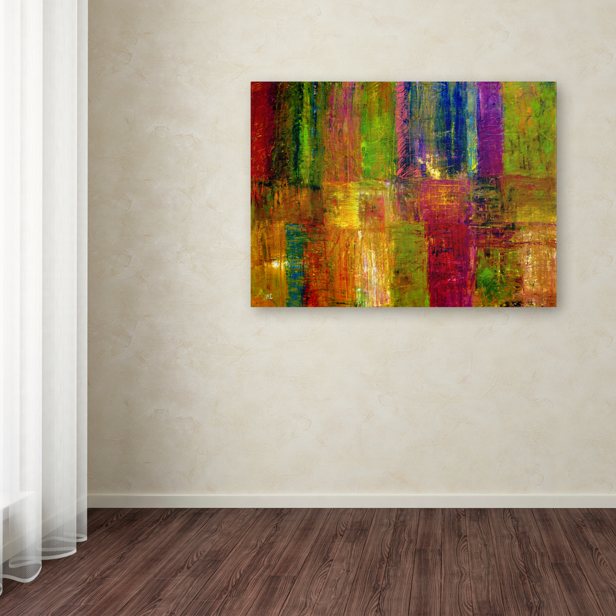 Michelle Calkins 'Color Abstract' Canvas Wall Art 35 X 47