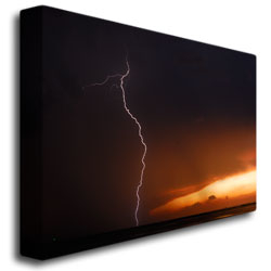 Kurt Shaffer 'Lightning Sunset I' Canvas Wall Art 35 X 47