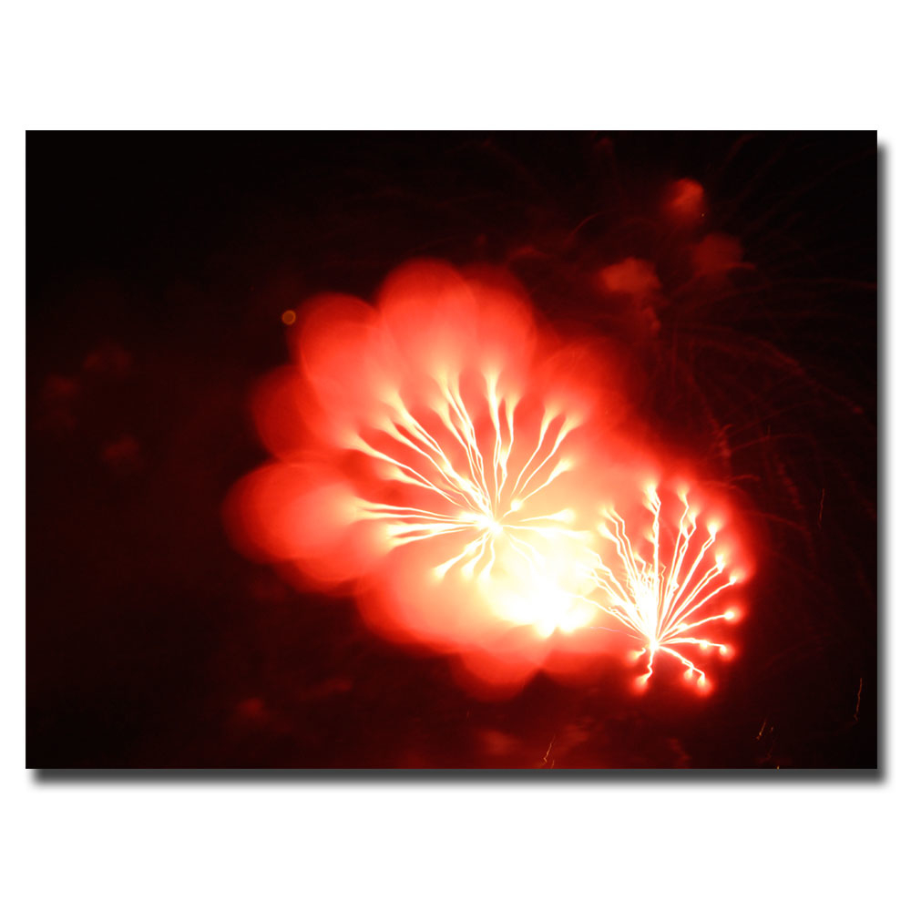 Kurt Shaffer 'Abstract Fireworks VI' Canvas Wall Art 35 X 47
