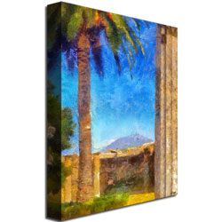 Lois Bryan 'A View Of Vesuvius' Canvas Wall Art 35 X 47