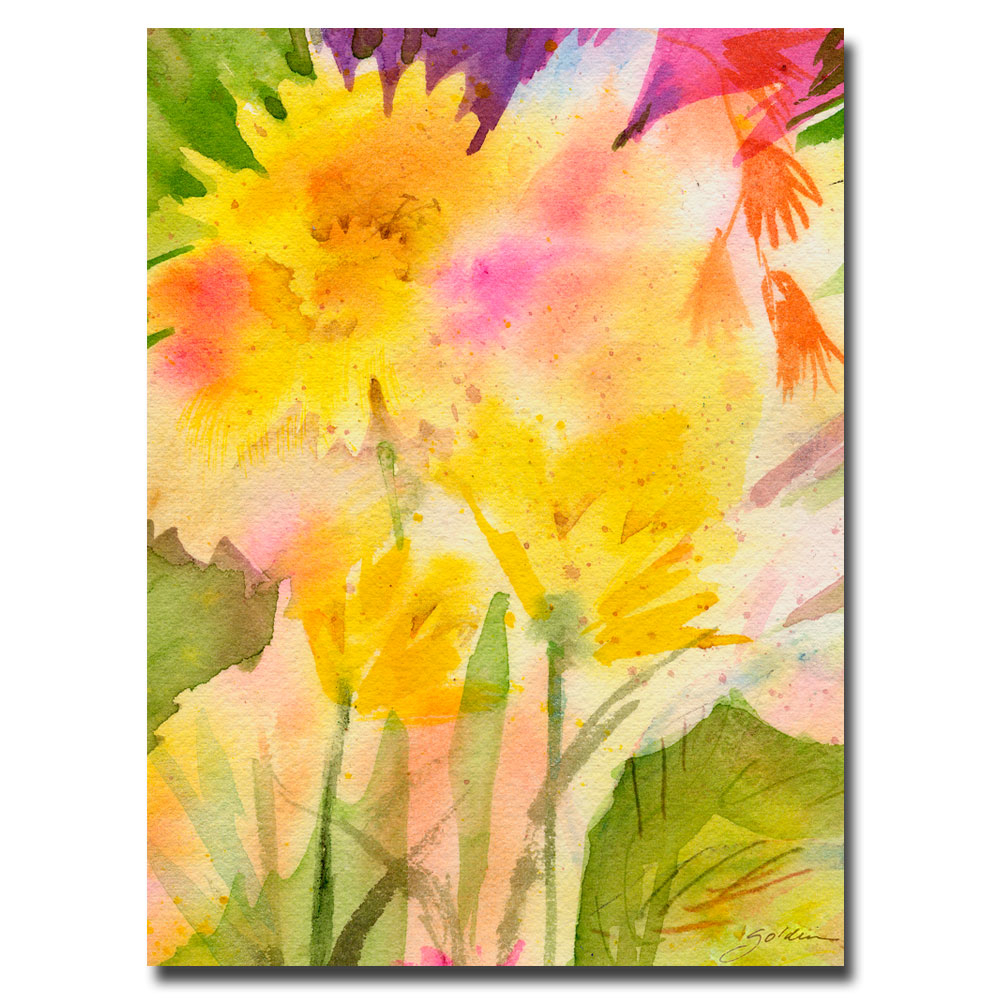 Sheila Golden 'Springtime Floral' Canvas Wall Art 35 X 47