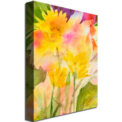 Sheila Golden 'Springtime Floral' Canvas Wall Art 35 X 47