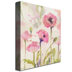 Sheila Golden 'Oriental Poppy Garden' Canvas Wall Art 35 X 47