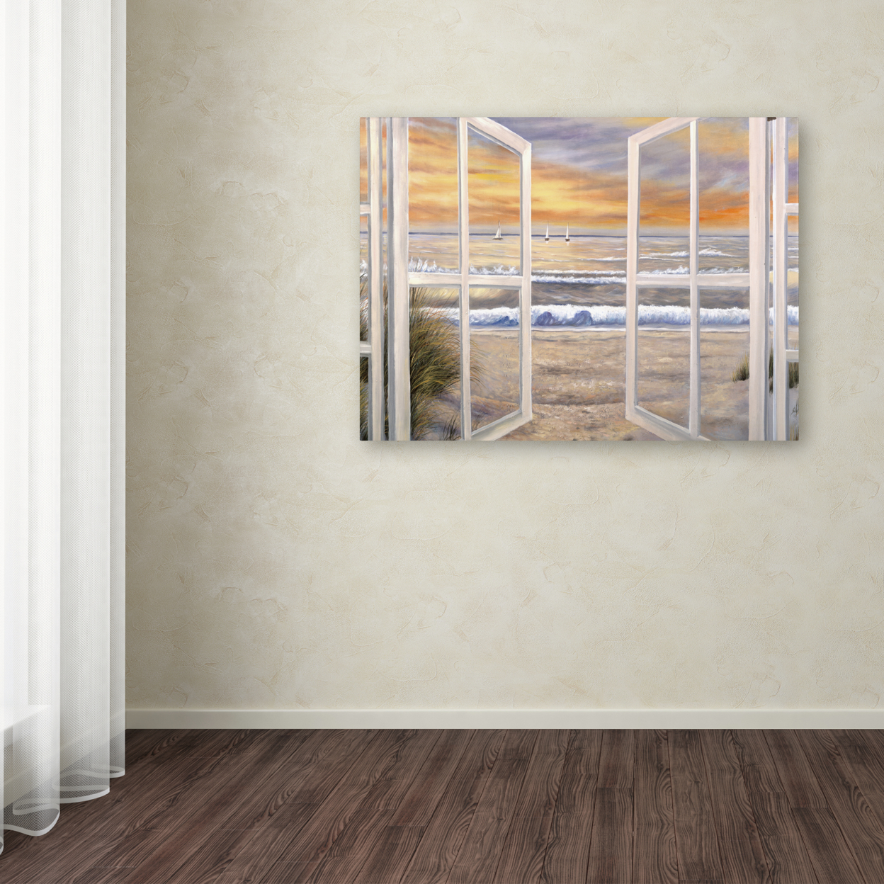 Elongated Window On Canvas By Joval Canvas Wall Art 35 X 47