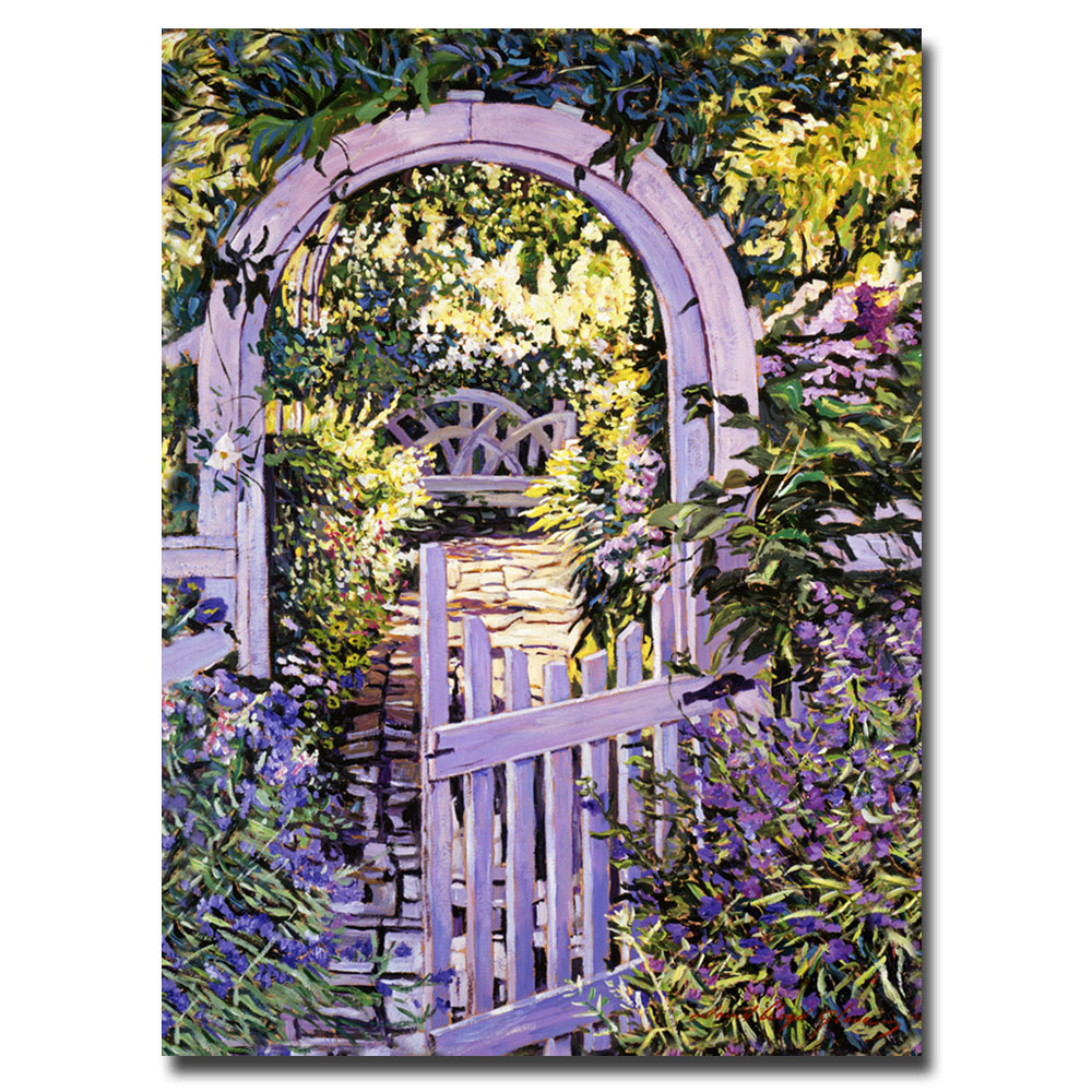David Lloyd Glover 'Country Garden Gate' Canvas Wall Art 35 X 47