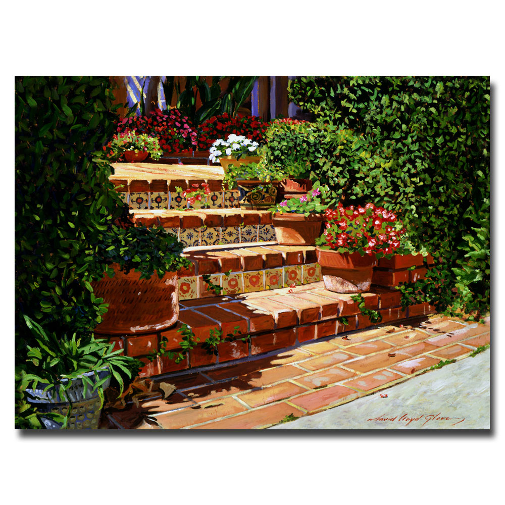 David Lloyd Glover 'A Spanish Garden' Canvas Wall Art 35 X 47