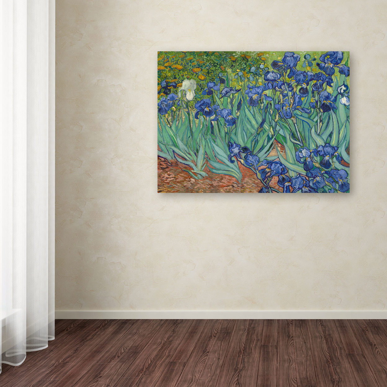 Vincent Van Gogh 'Irises 1889' Canvas Wall Art 35 X 47