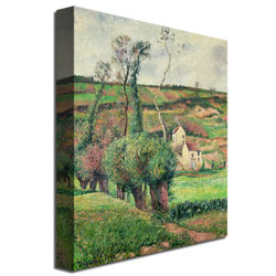 Camille Pissarro 'The Cabbage Slopes Pontoise 1882' Canvas Wall Art 35 X 47