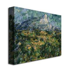 Paul Cezanne 'Mont Sainte-Victoire' Canvas Wall Art 35 X 47