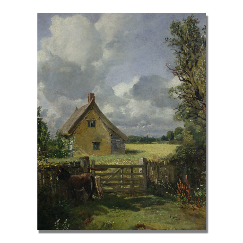John Constable 'Cottage In A Cornfield' Canvas Wall Art 35 X 47